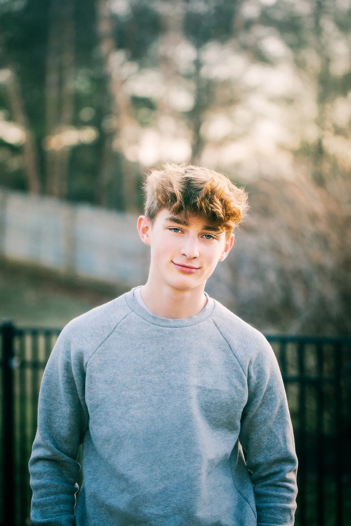 Photo of young man in relaxed posed