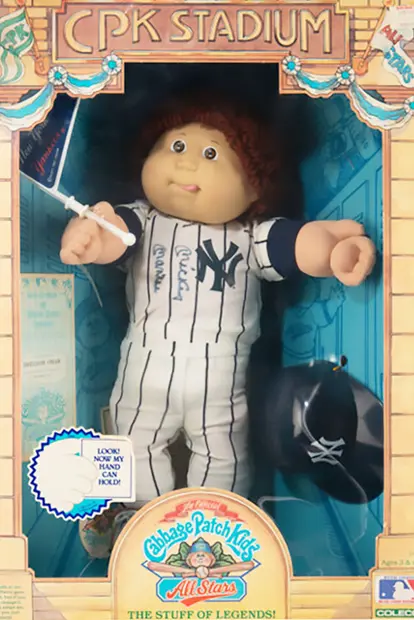 1985 Mickey Mantle Signed Cabbage Patch Kids All Stars New York Yankees Doll