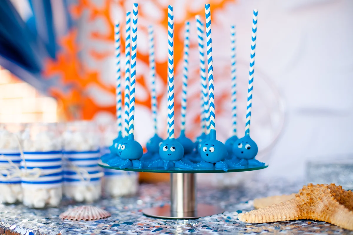 sea creature cake pops