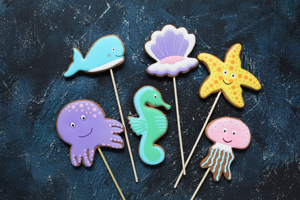 Sea creature cookies