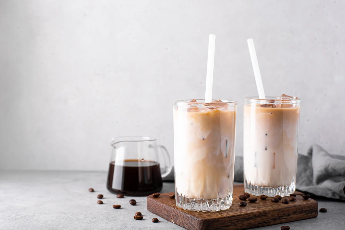Coconut milk iced coffees