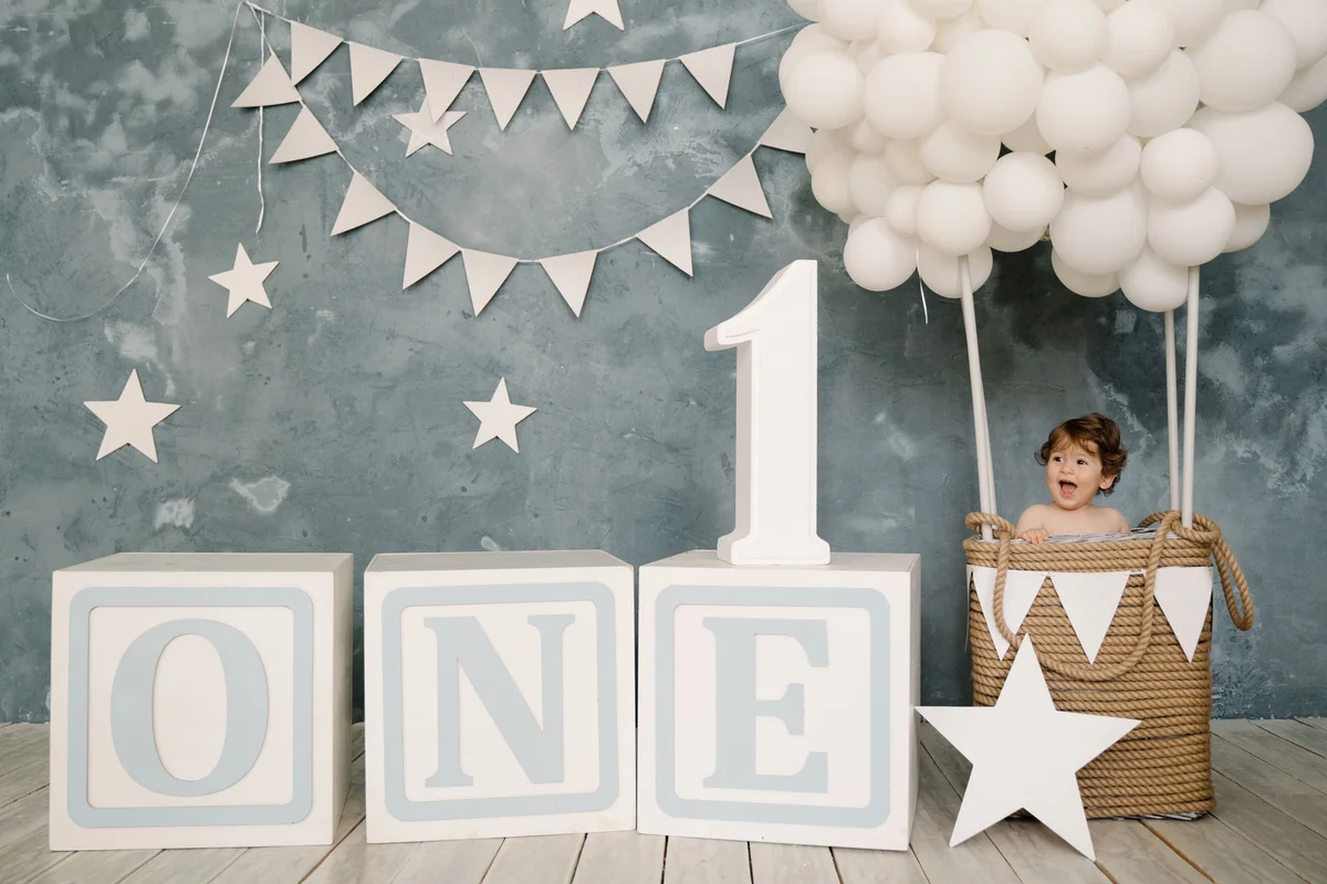 photo shoot party baby's first birthday