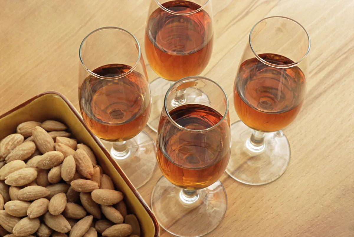 glasses of sherry