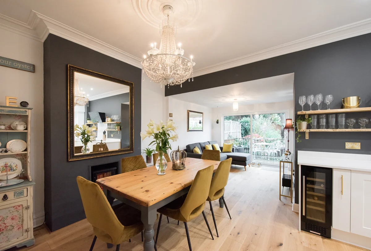glam dining room