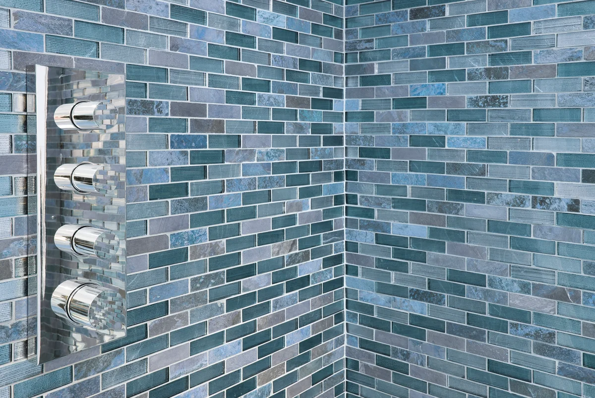 shower tile closeup