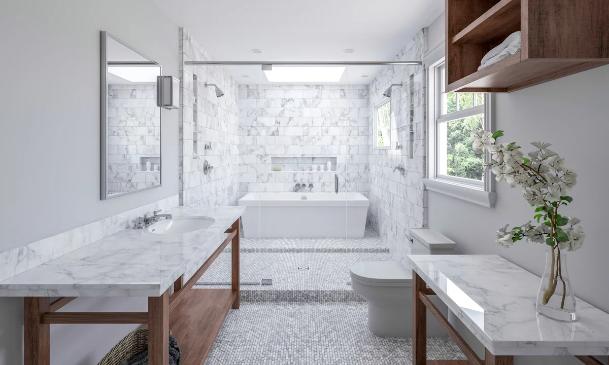spotless bathroom