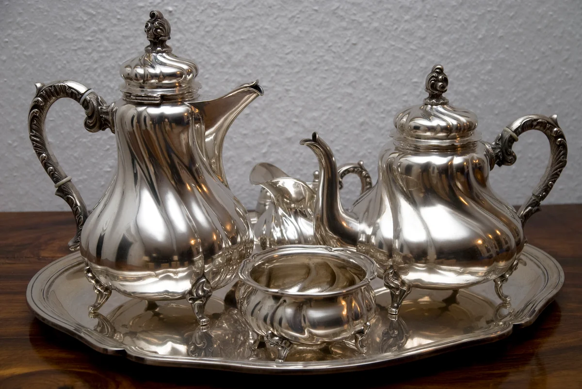 sterling tea set