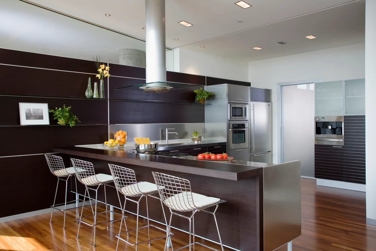 stainless steel kitchen