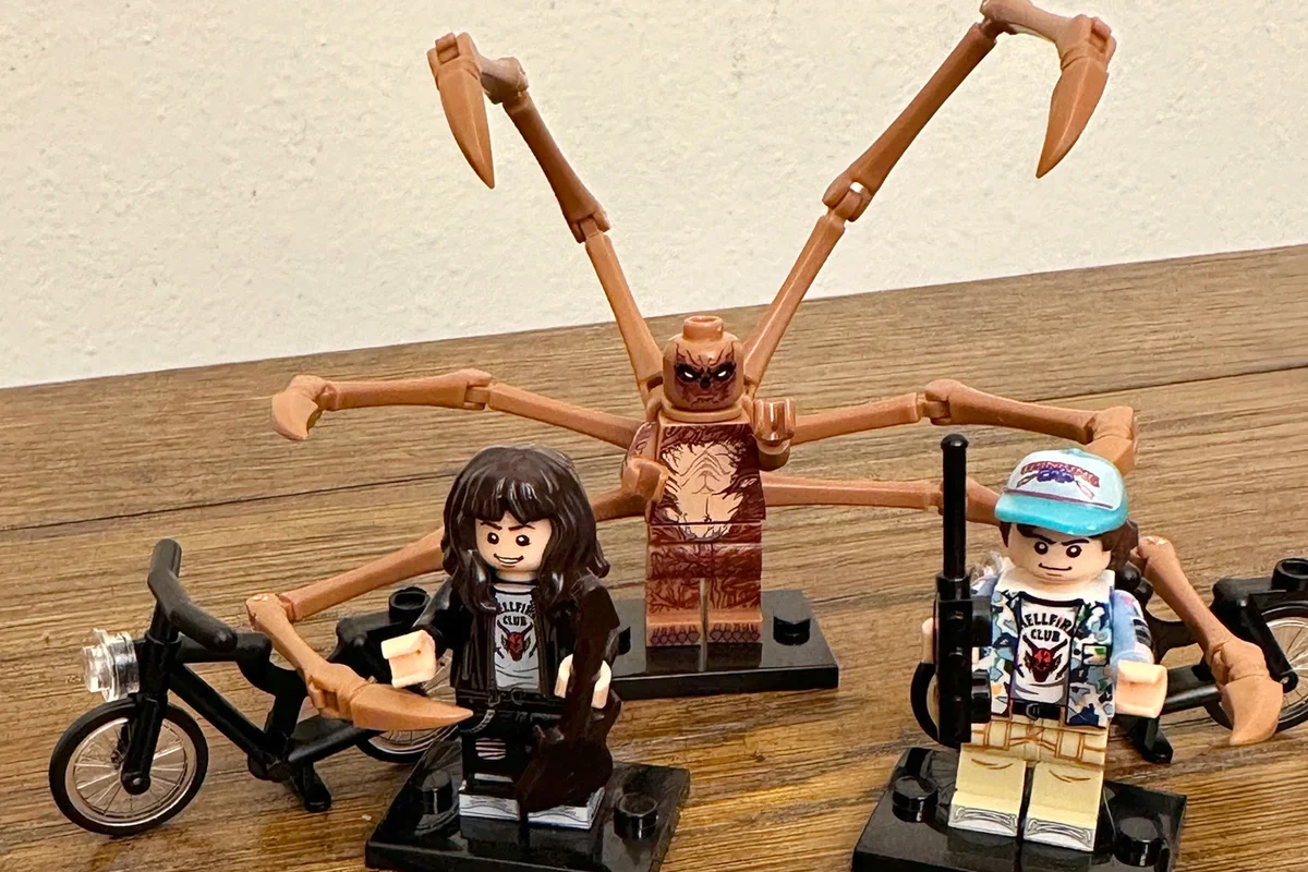 Stranger Things Custom minifigures: Vecna, Eddie Munson And Dustin Henderson