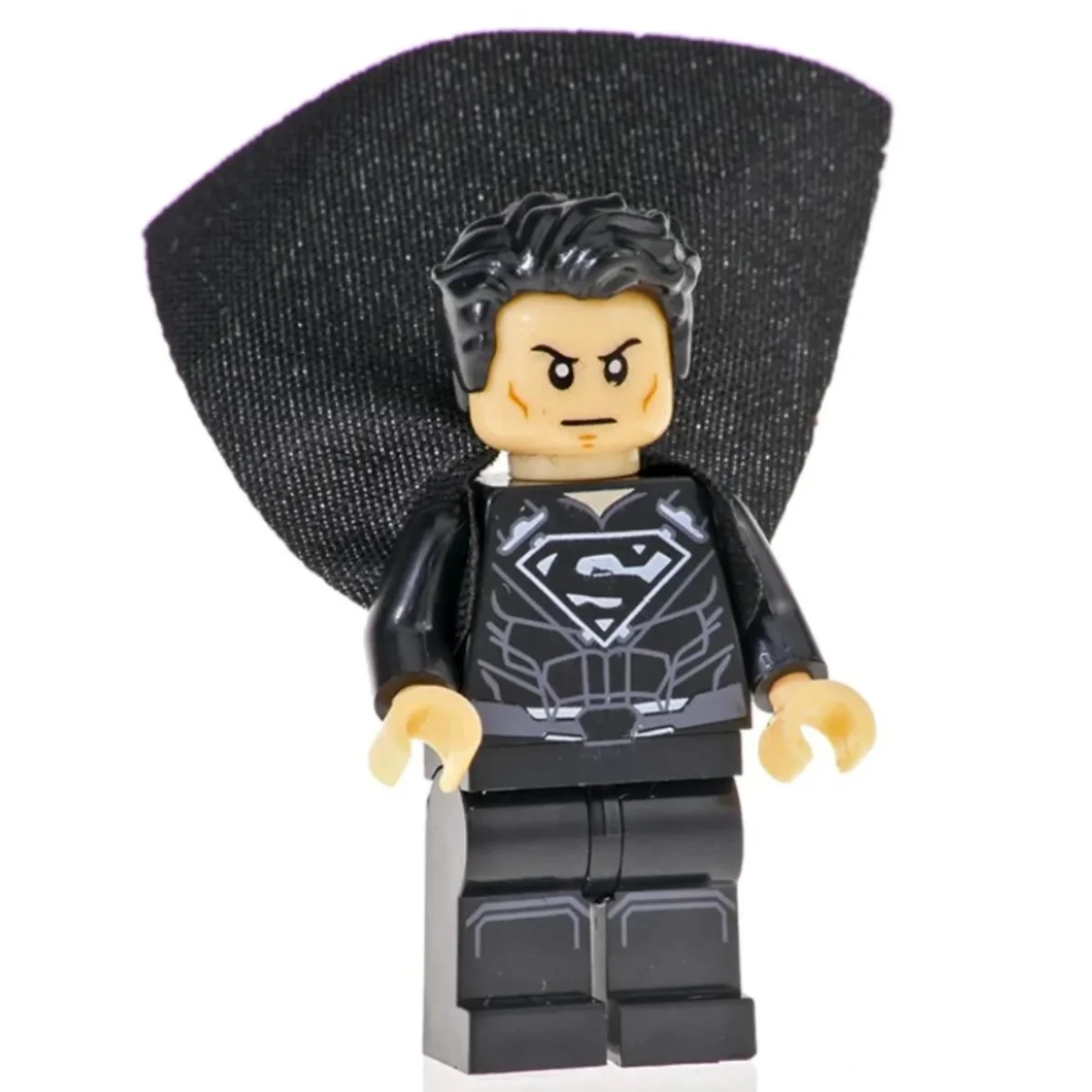 Lego black suit superman minifigure