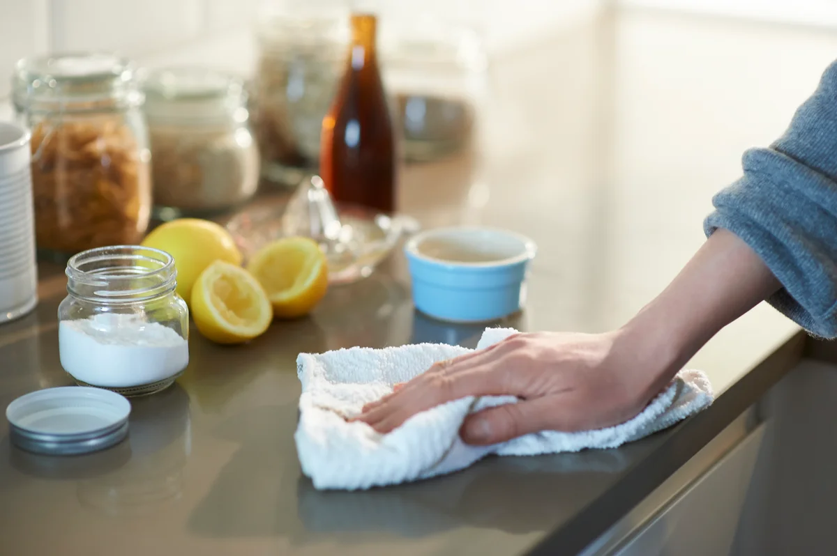 wiping counters