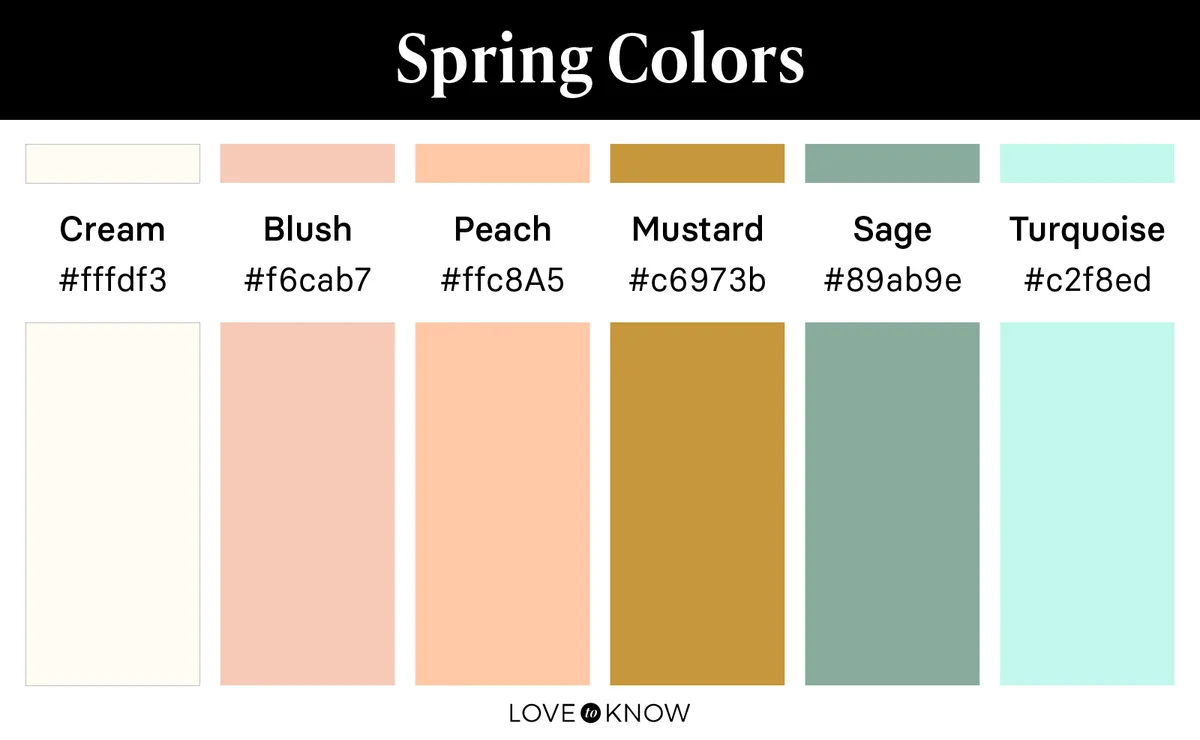 Spring Color Palette Swatches