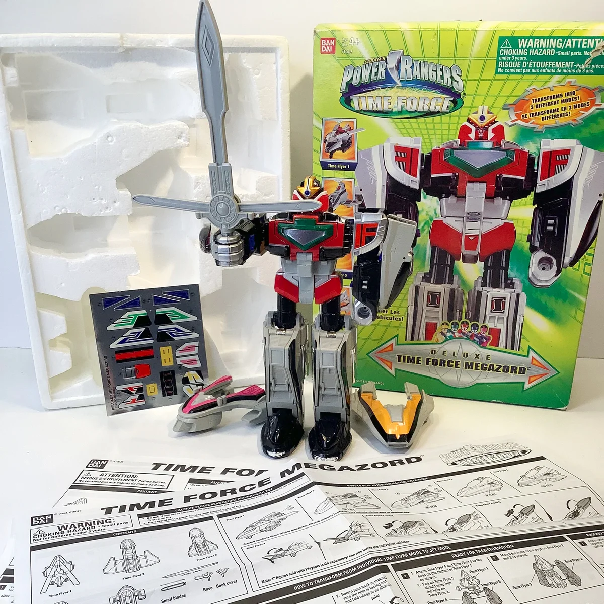 Vintage Bandai Saban’s Power Rangers Deluxe time force Megazord 2000