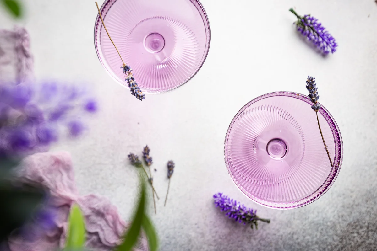 Lavender gin martini