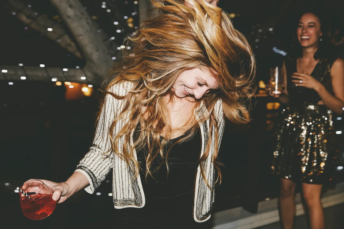 Girl dancing at party