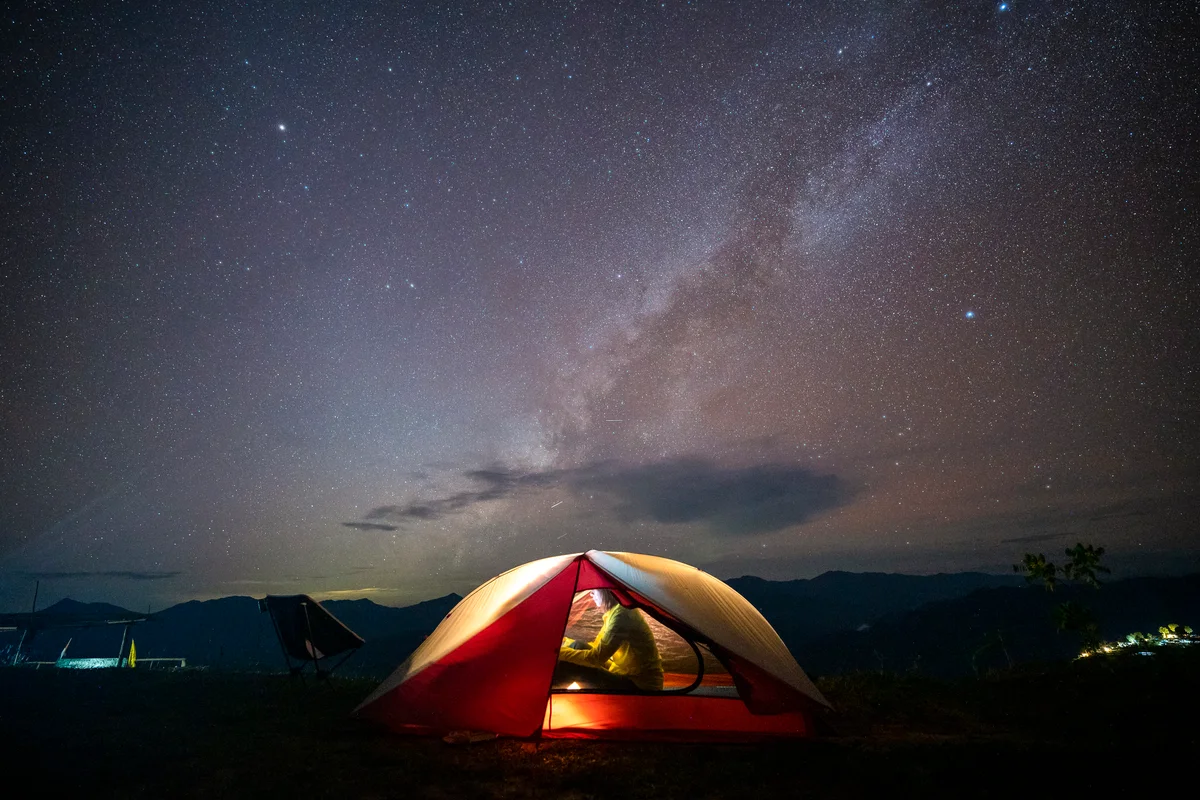 camping under the stars