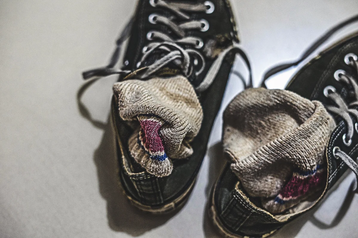 dirty shoes
