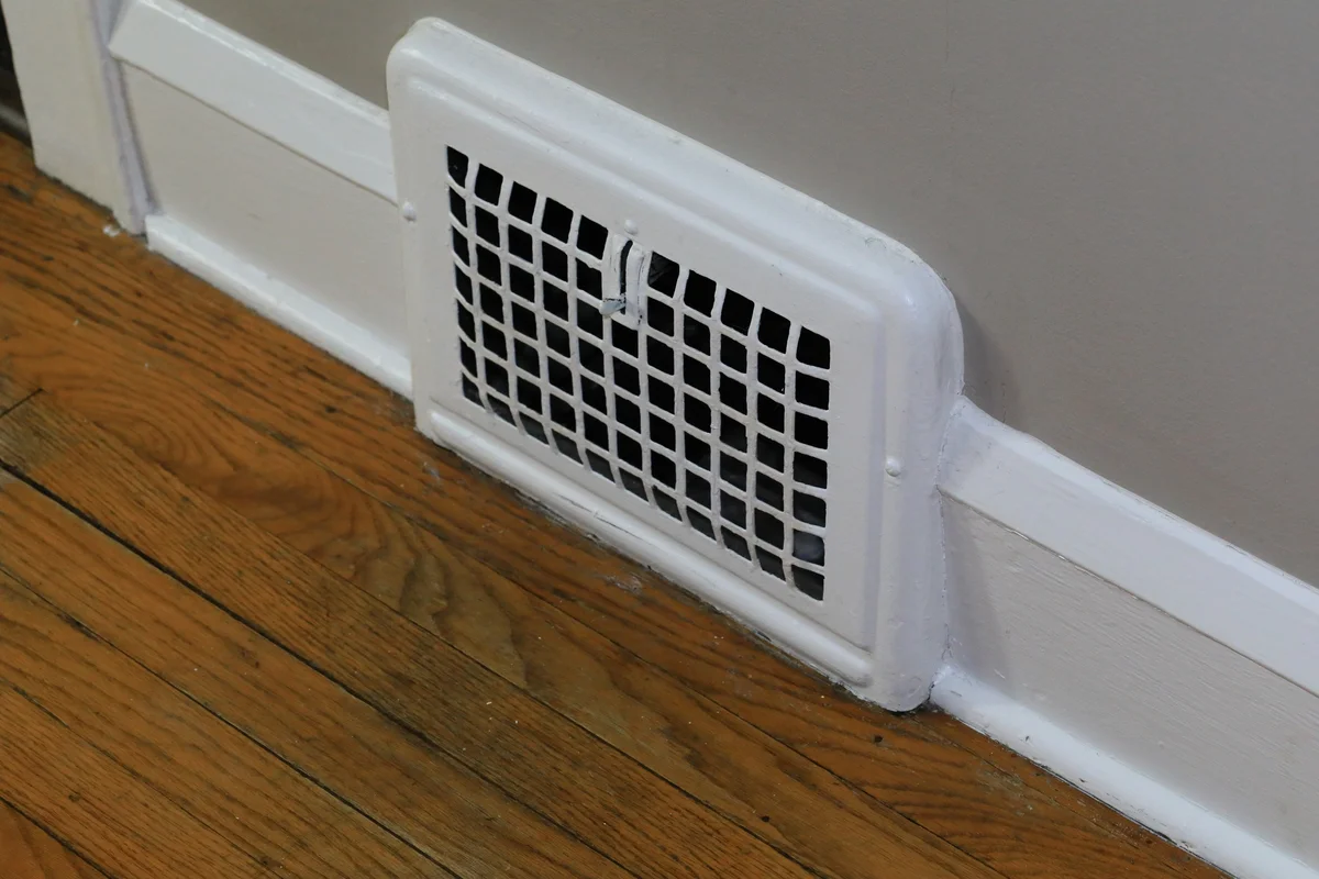 baseboards and grate