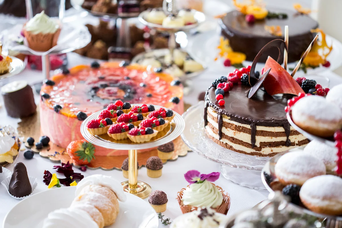 dessert table