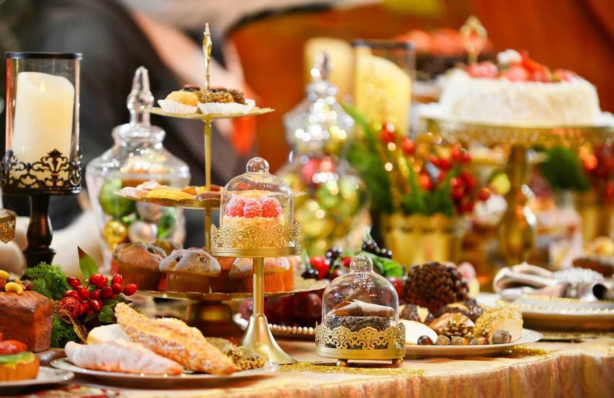 fancy dessert table