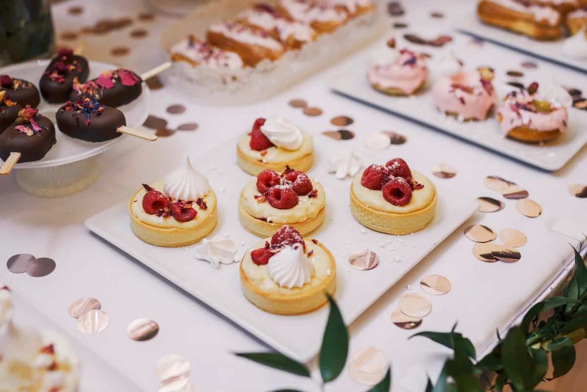 tarts on a tray