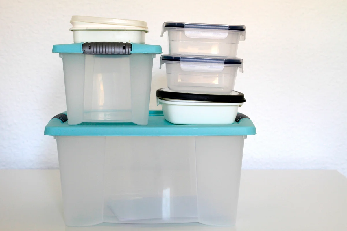 Clear storage totes