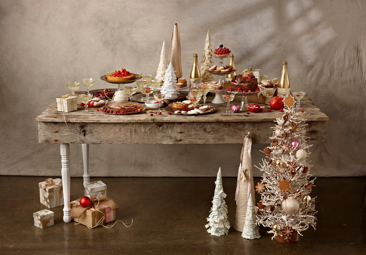 Holiday dessert table