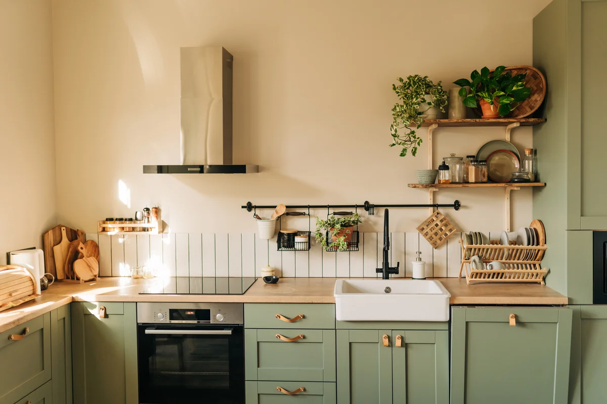 green kitchen