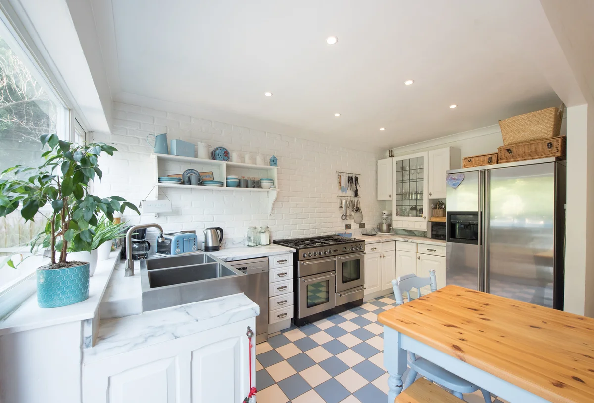 kitchen with vintage tile
