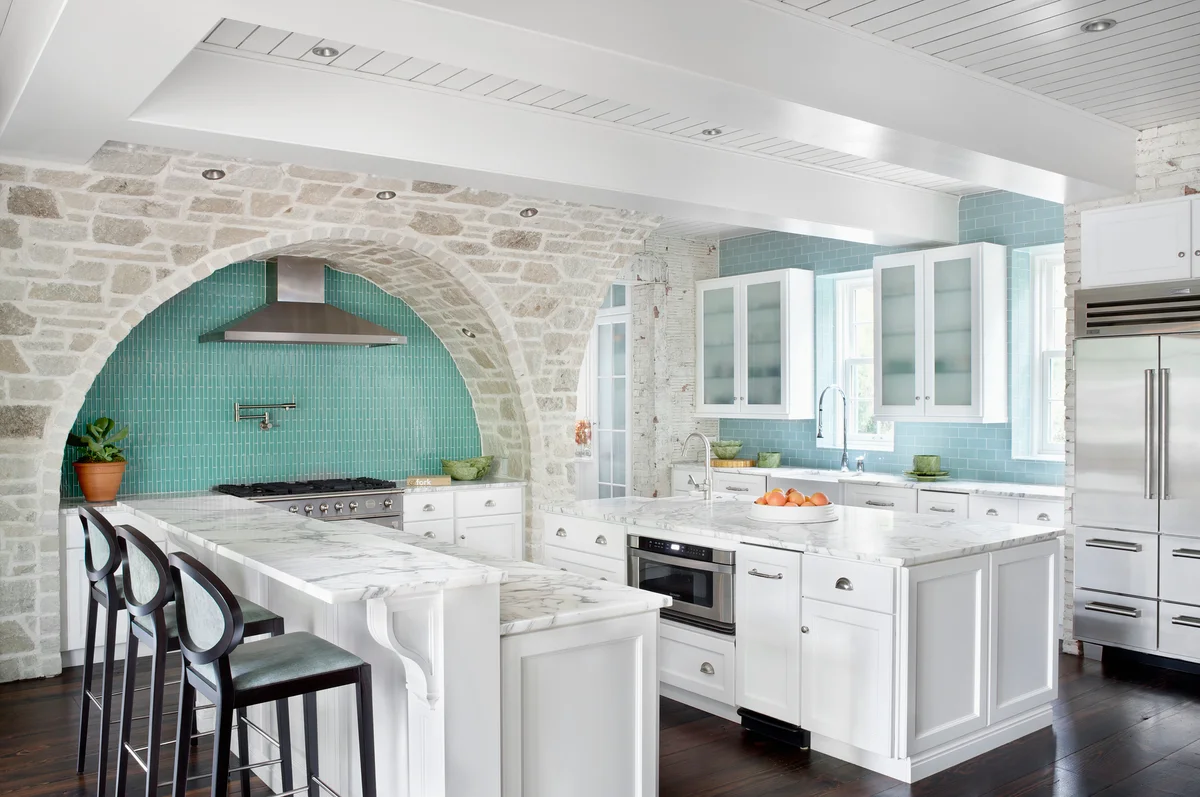tile and stone kitchen