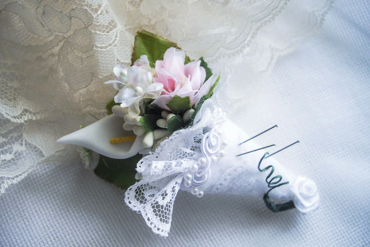 Whimsical Tussie Mussie Nosegay Clip
