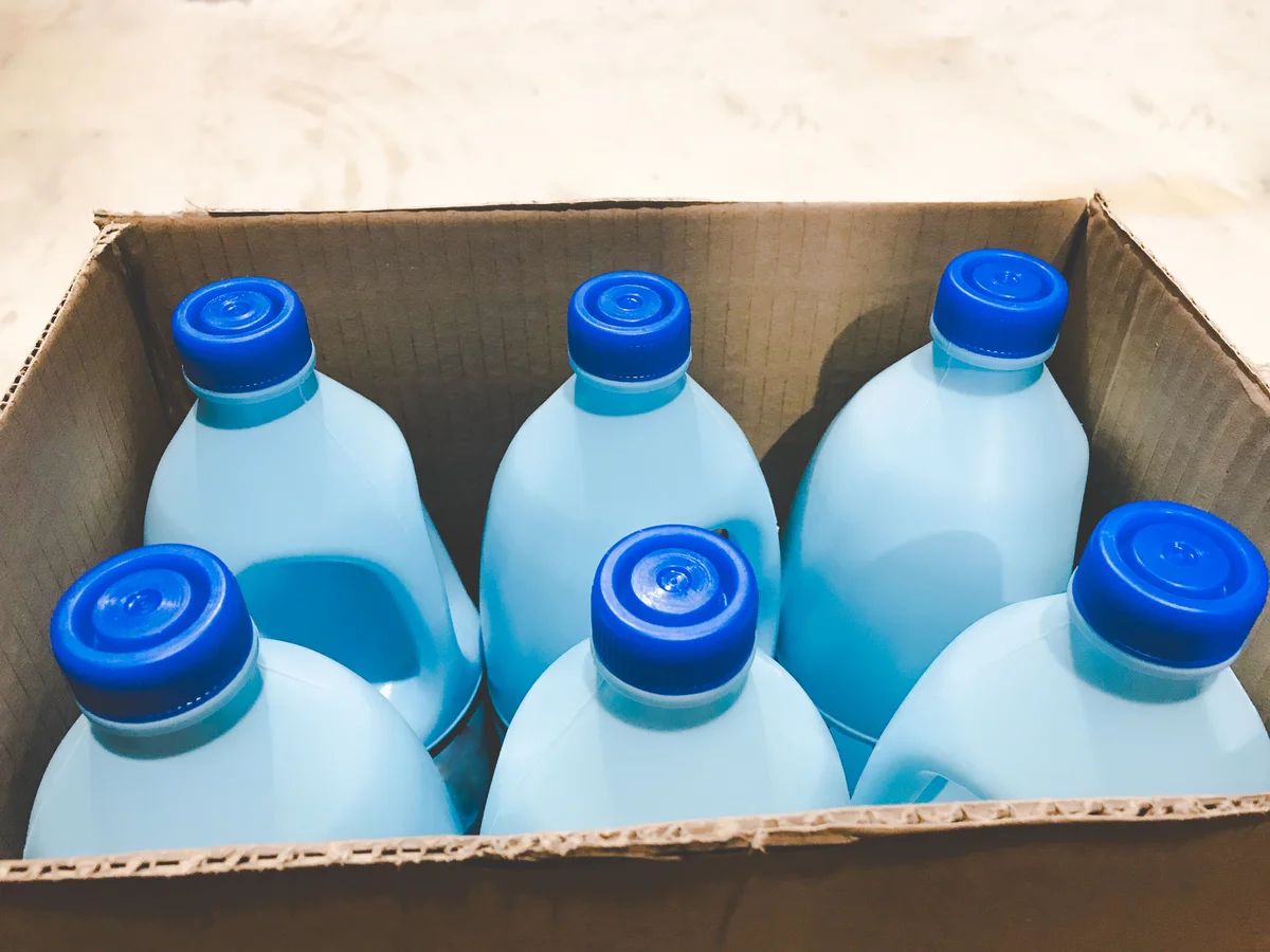 bleach bottles