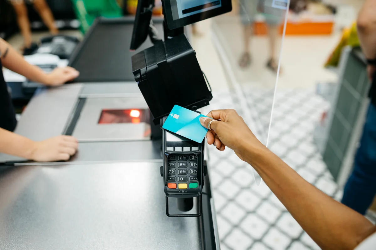 paying with a credit card