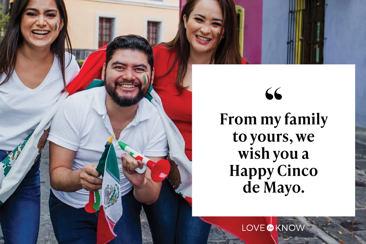 Family celebrating Cinco de Mayo