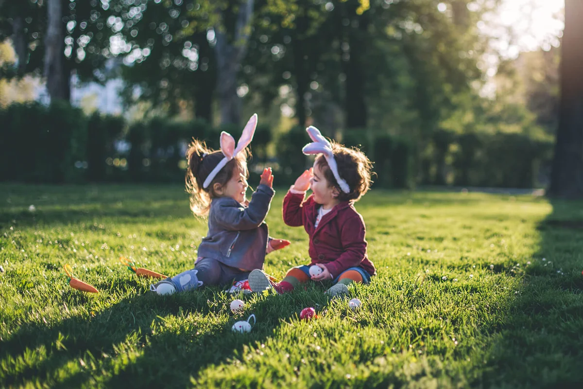 Playing at the park during holidays