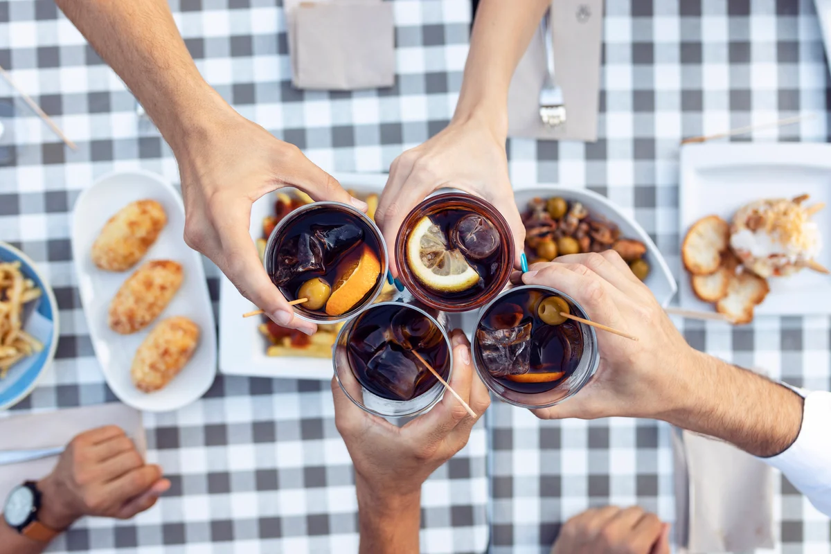 toasting with vermouth cocktails