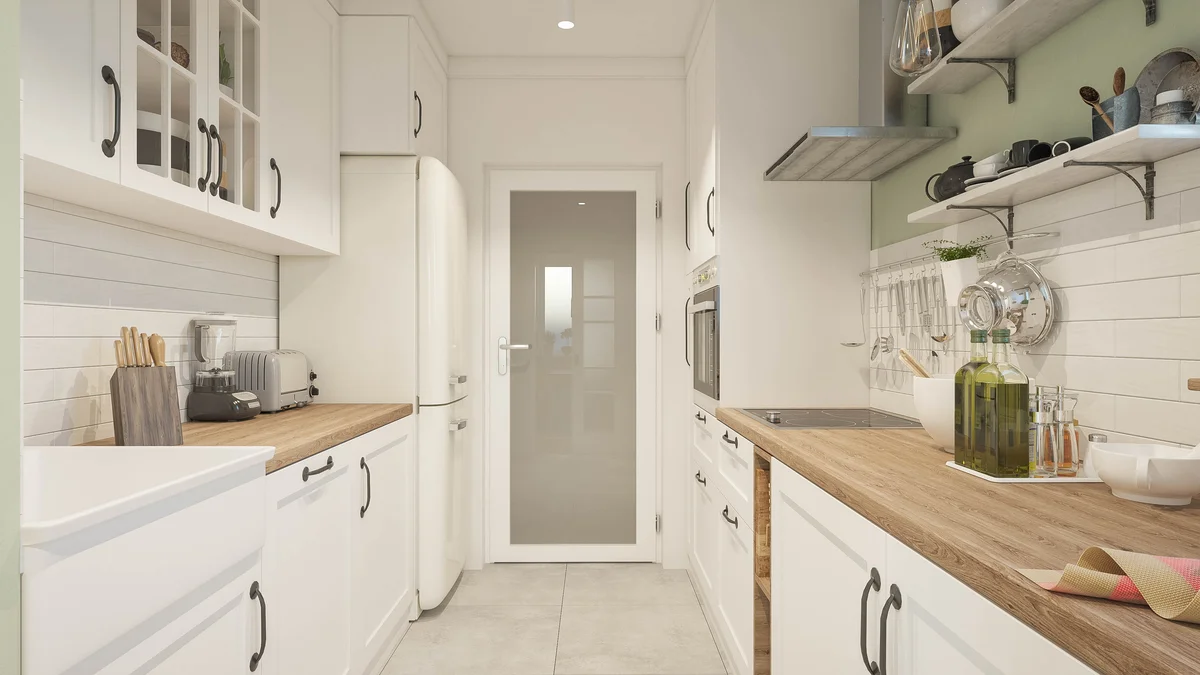 frosted glass pantry door