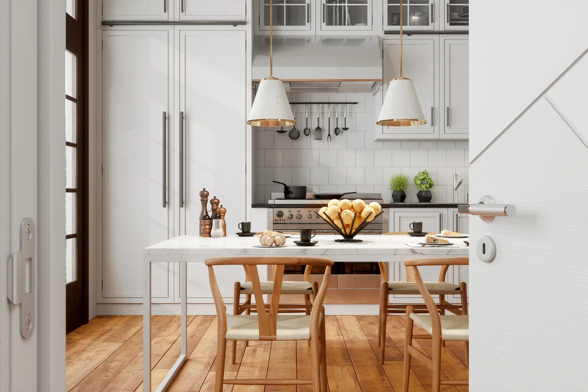 oversized hardware on pantry door