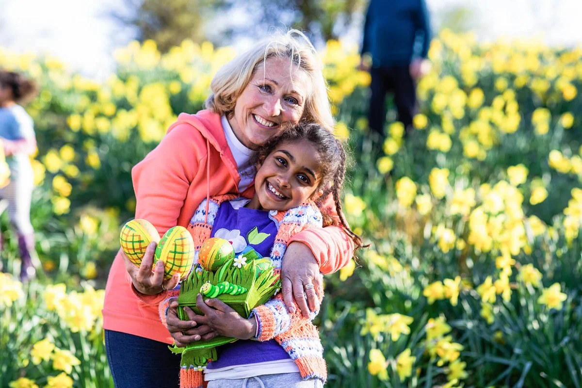 Easter Hugs with Grandmother