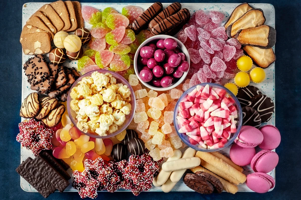Chocolate dessert board