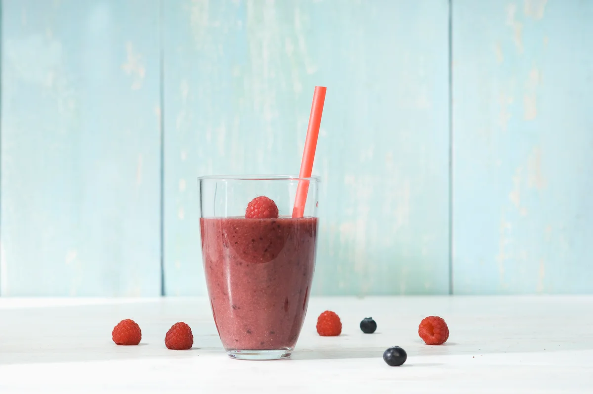 chocolate raspberry smoothie