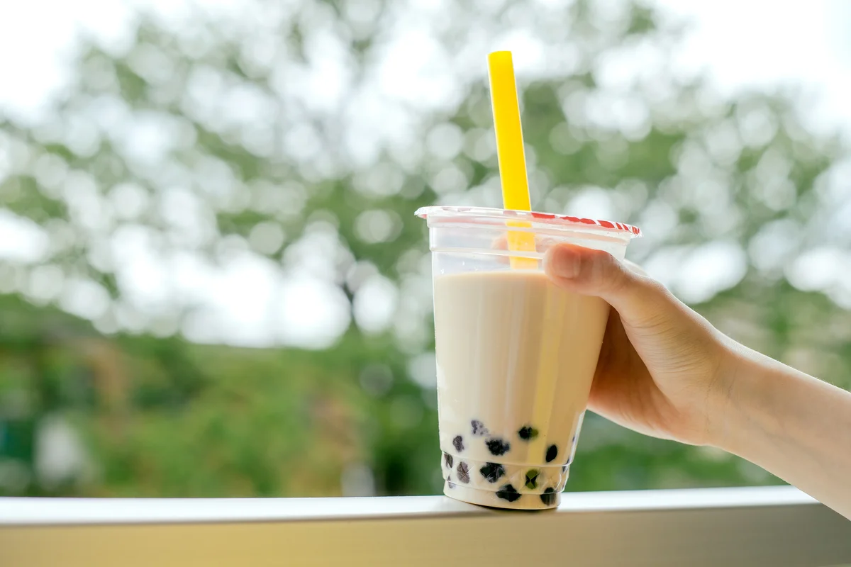 lavender bubble tea