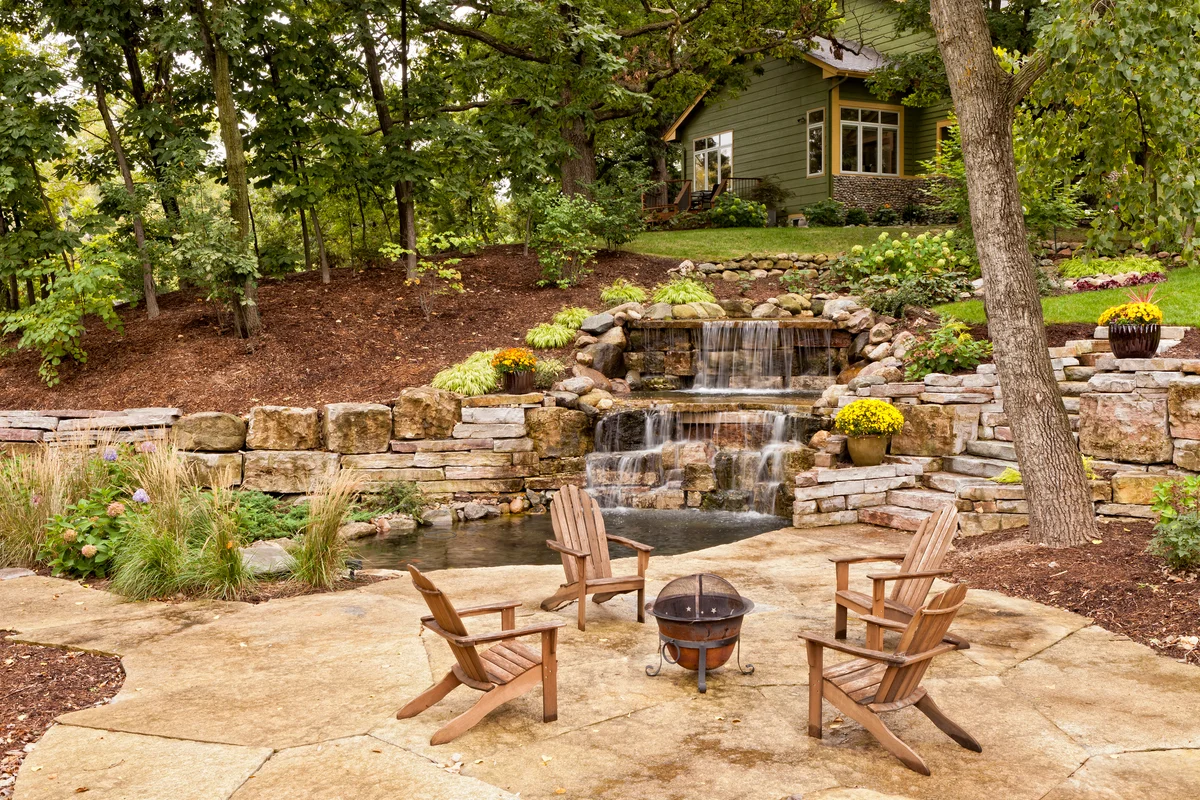 backyard waterfall