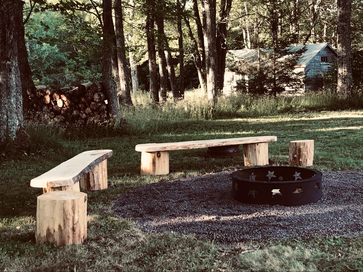 rustic fire pit