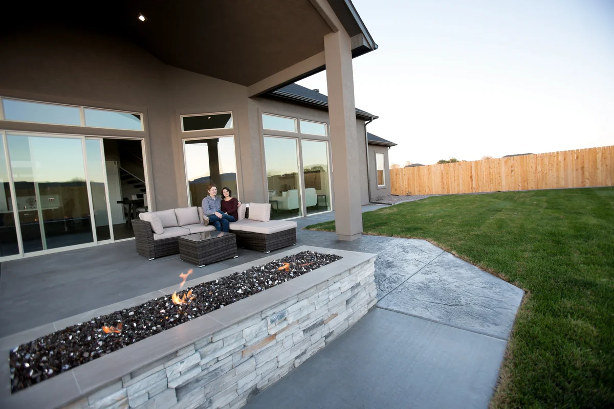 long fire pit