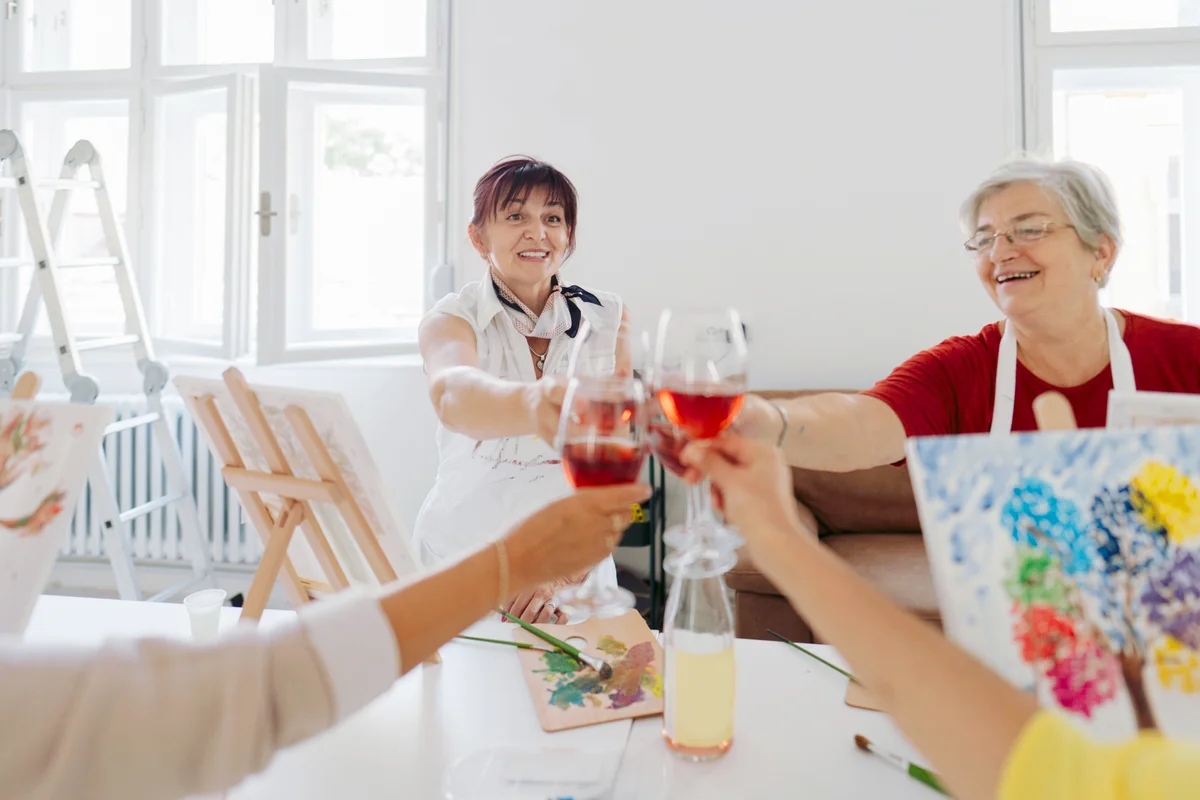 Paint and sip event