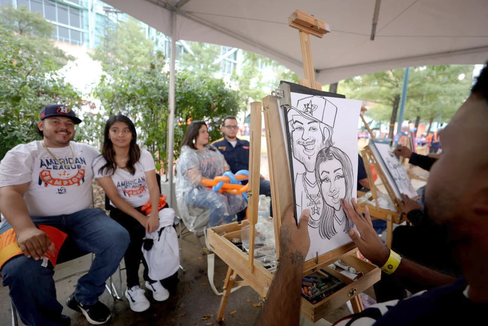 Getting a caricature drawing