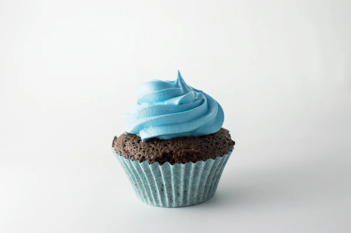 blue cupcake