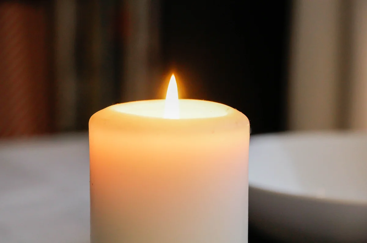 lit candle
