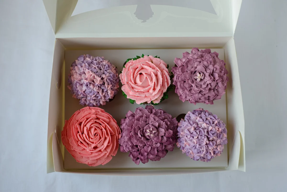 flower cupcakes